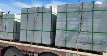 昌都 芝麻白花岗岩地铺石装车日常