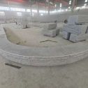 昌都 芝麻白异形坐凳，自然面光面弧形加工