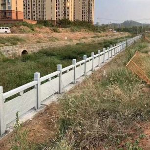 昌都 白麻河道栏杆效果展示图