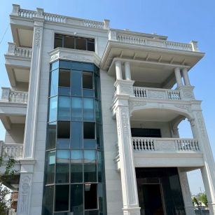 昌都 白麻花岗岩别墅外墙干挂效果展示