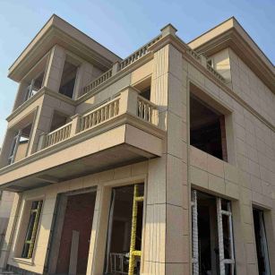 昌都 黄金麻花岗岩石材荔枝面外墙干挂效果展示