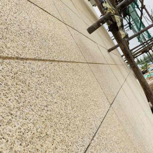 昌都 黄金麻花岗岩荔枝面外墙干挂石材效果示例