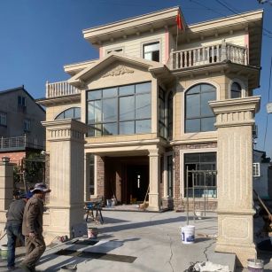 昌都 黄金麻花岗岩荔枝面别墅外墙干挂私家专属