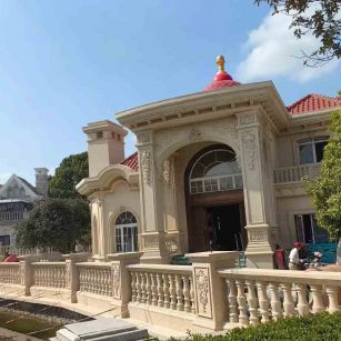 昌都 黄金麻花岗岩欧式别墅