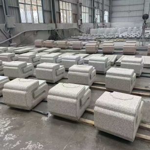 昌都 白麻花岗岩异形加工-石凳，坐凳