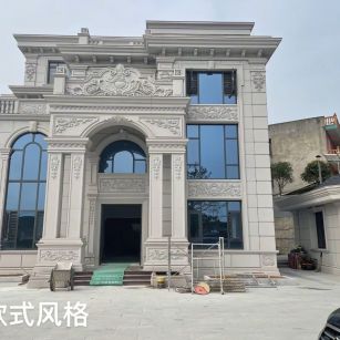 昌都 白麻花岗岩别墅外墙干挂