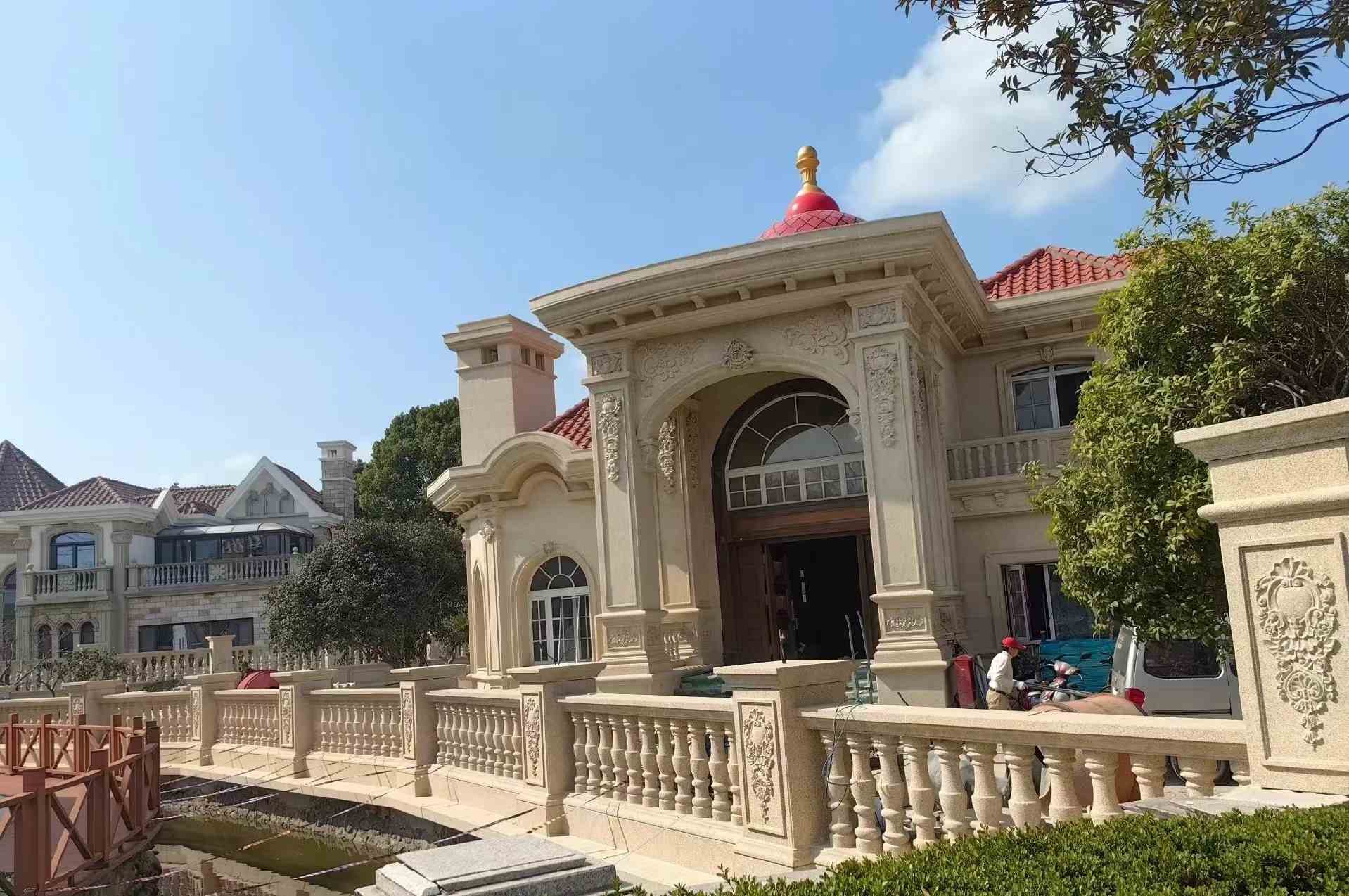 昌都 黄金麻花岗岩欧式别墅