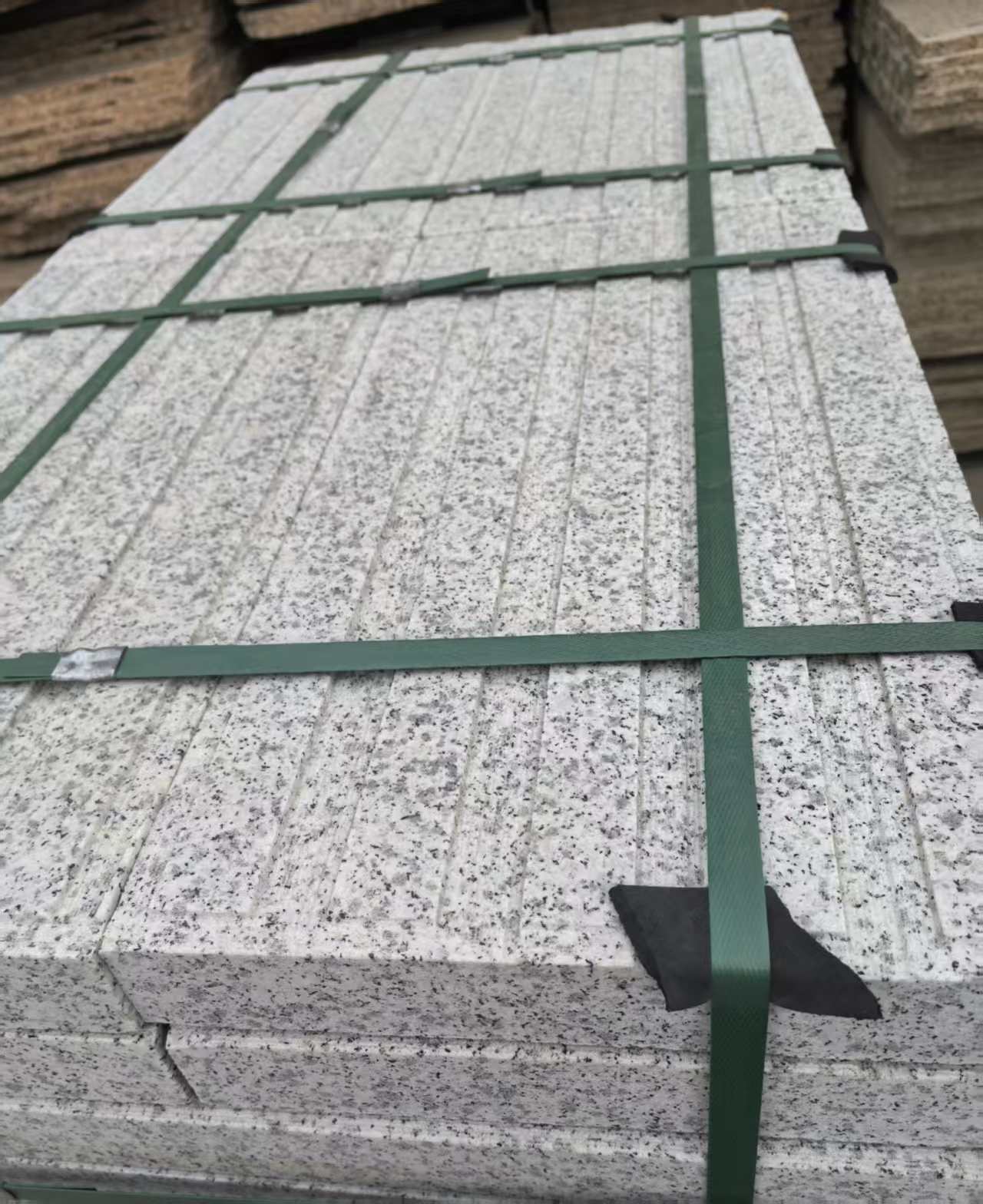 昌都 白麻花岗岩直行盲道石，盲条，地铺石