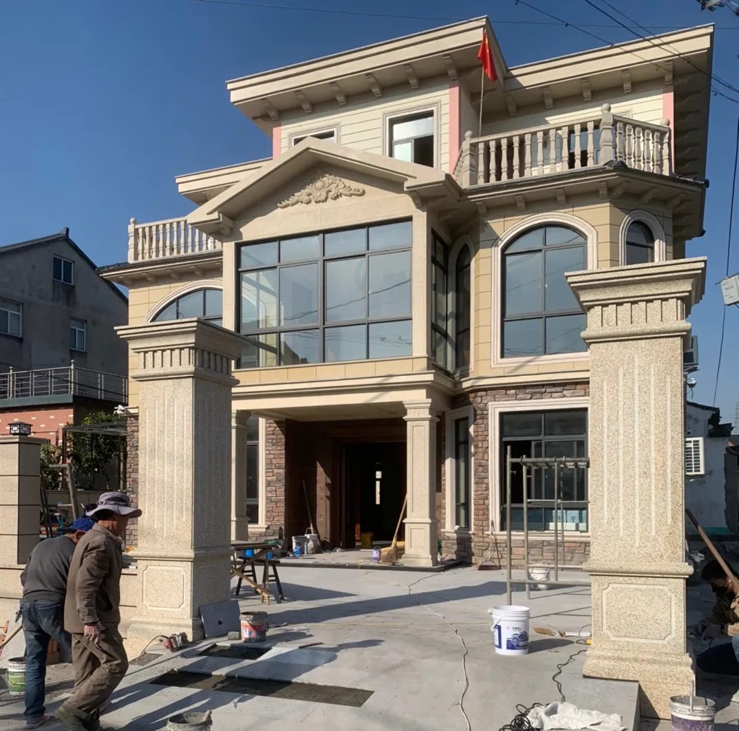 昌都 黄金麻花岗岩荔枝面别墅外墙干挂私家专属