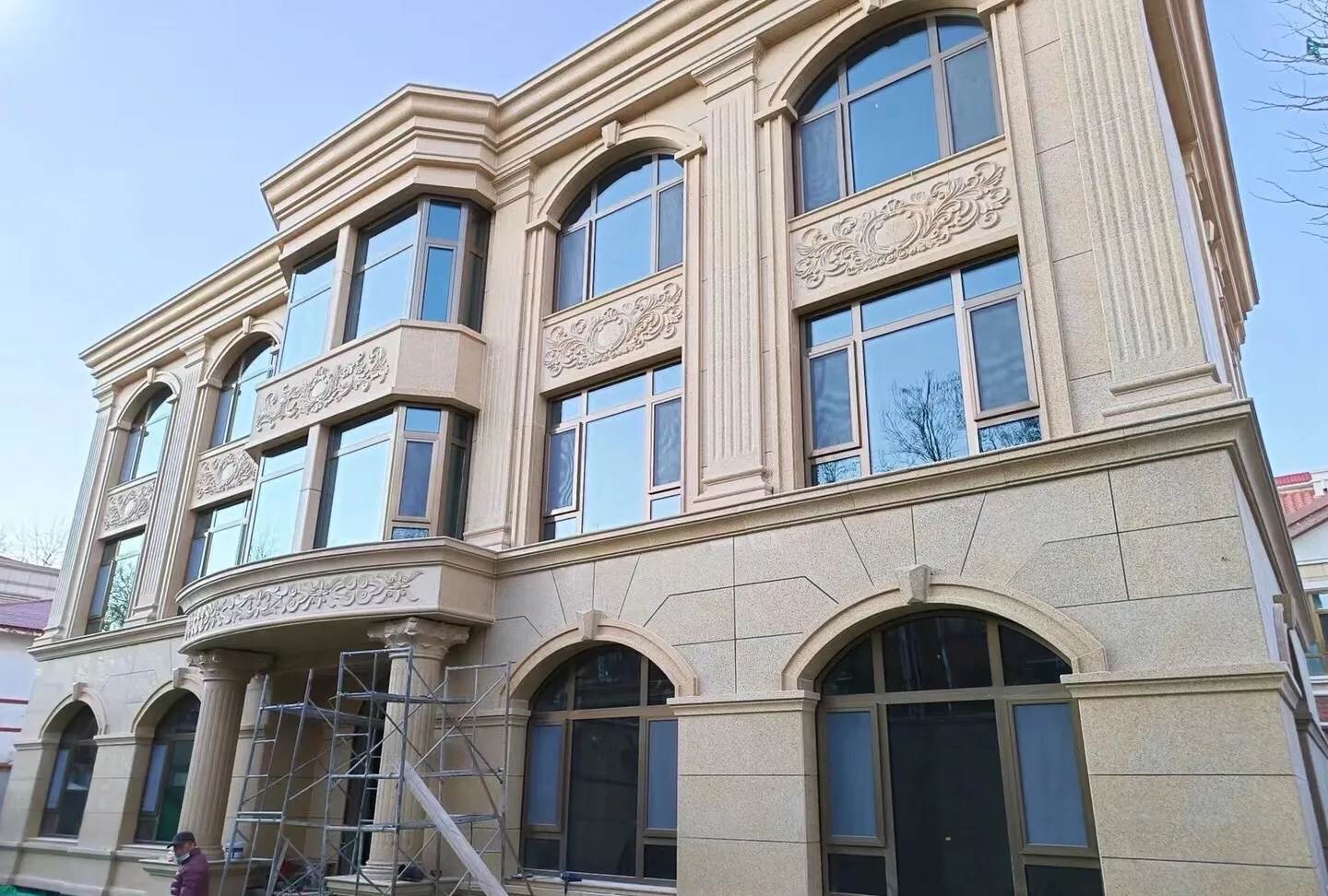 昌都 黄金麻花岗岩别墅外墙干挂