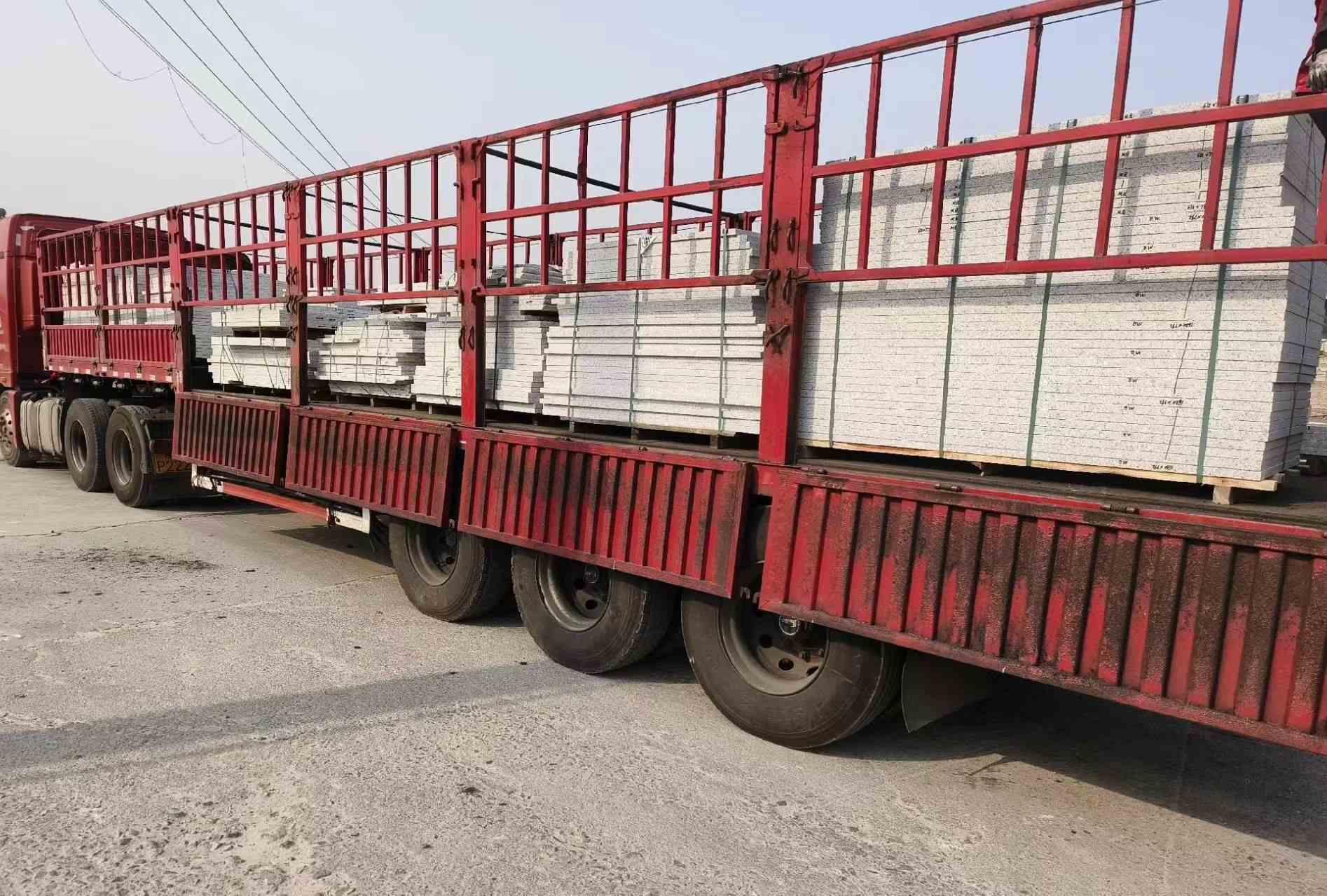 昌都 白麻荔枝面外墙干挂，工厂装车日常