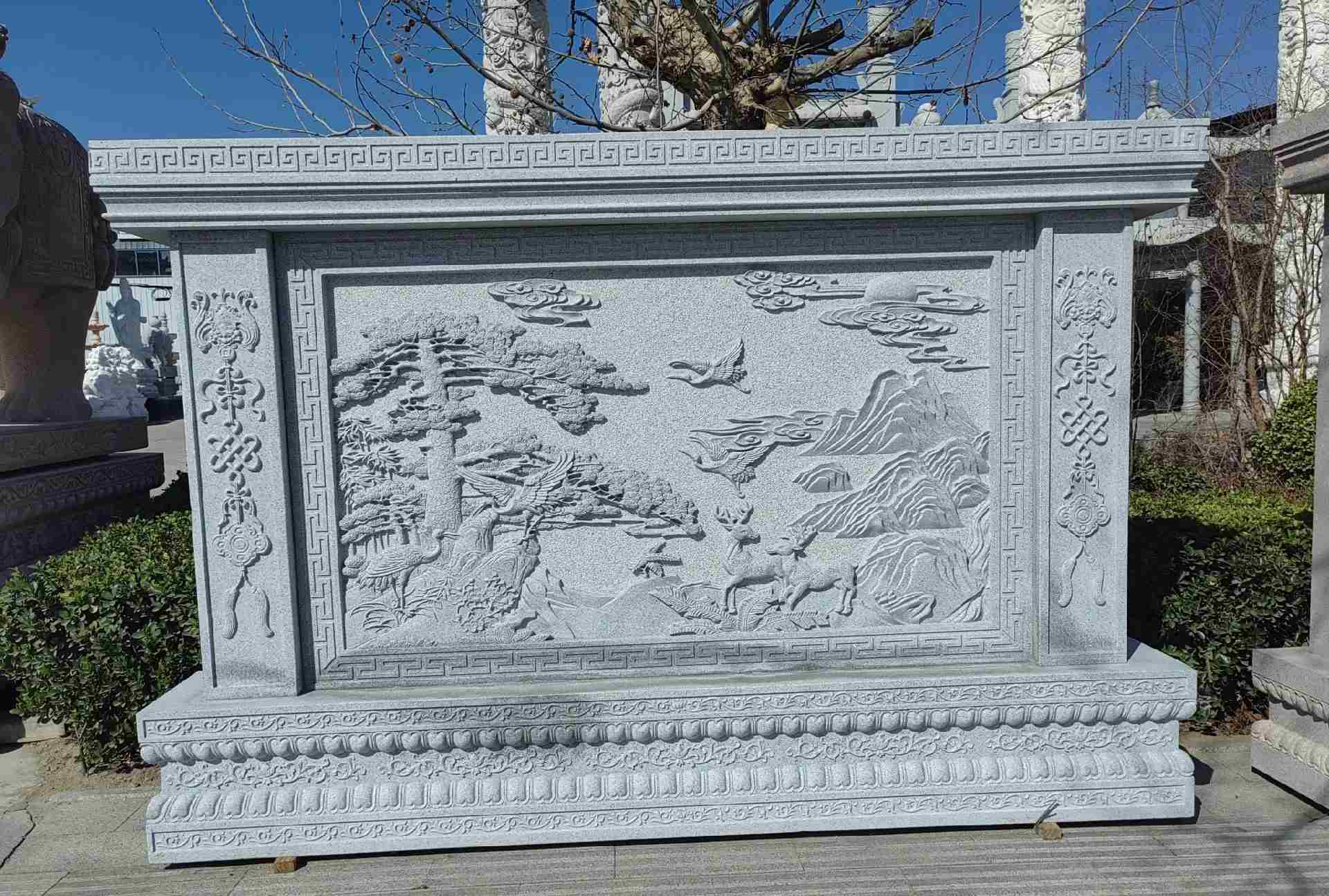 昌都 芝麻白大型照壁，屏风，影壁