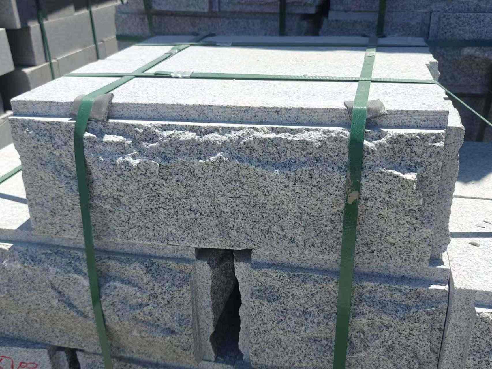 昌都 芝麻白花岗岩自然面成品