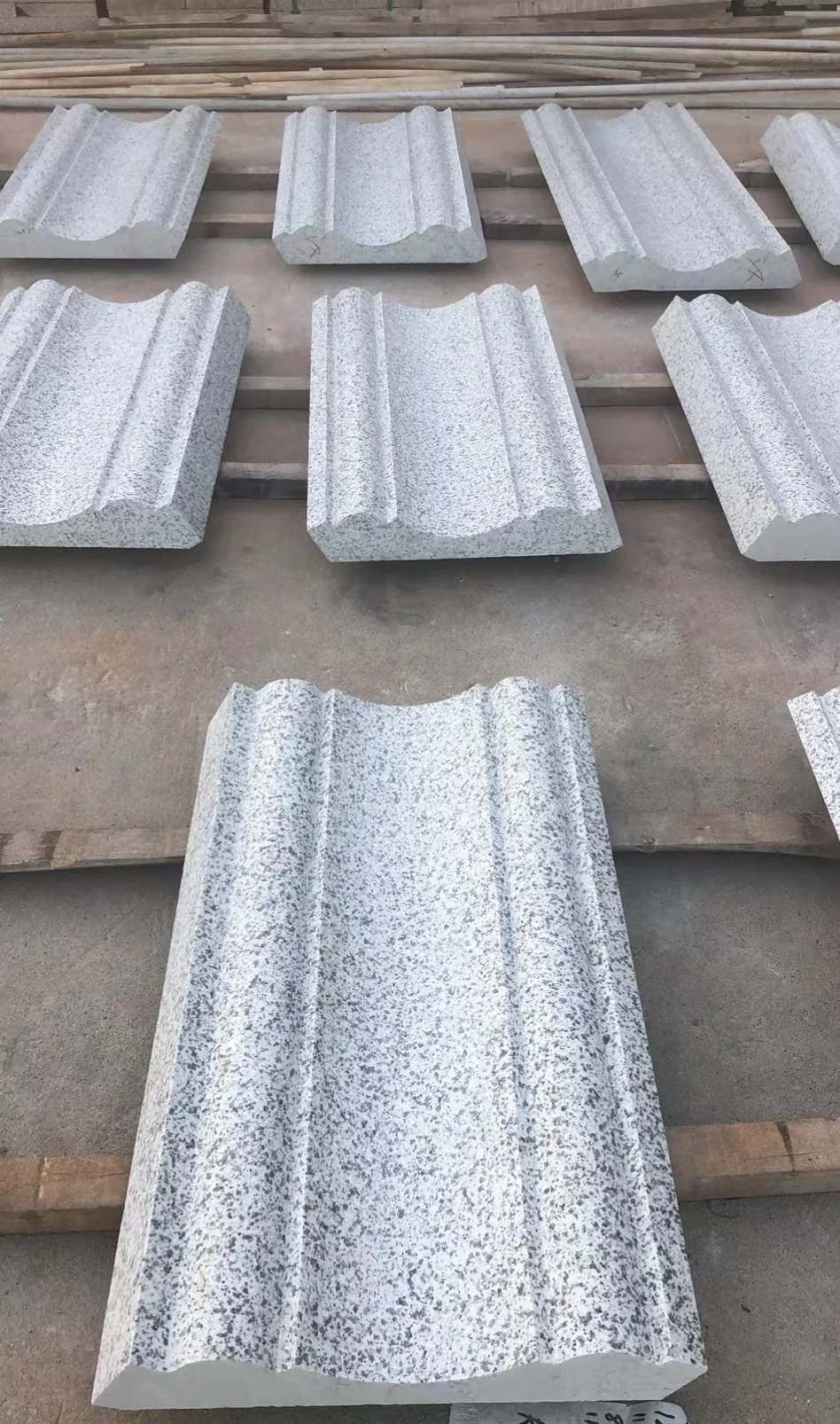 昌都 白麻花岗岩光面别墅线条